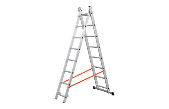 ESCALERA ALUMINIO PROFESIONAL DOBLE COMBINADA 2X9 PELDAÑOS