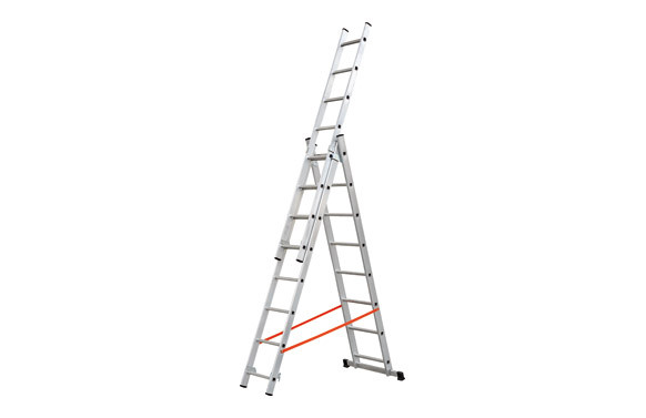 ESCALERA ALUMINIO PROFESIONAL TRIPLE COMBINADA 3X14 PELDAÑOS