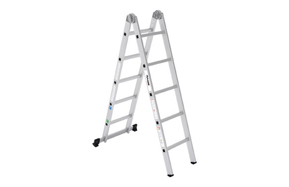 ESCALERA ALUMINIO PROFESIONAL PLEGABLE 2X6 PELDAÑOS