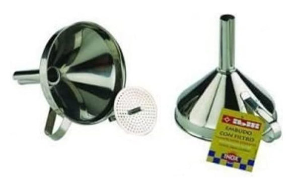 EMBUDO INOX CON FILTRO 