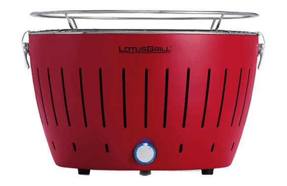 BARBACOA CARBON SOBREMESA S Ø 28 CM ROJA