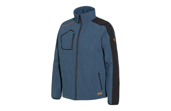 CHAQUETA SOFTSHELL KIND AZUL TALLA XXL