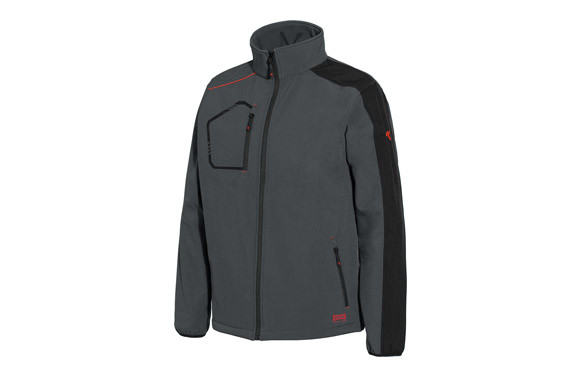 CHAQUETA SOFTSHELL KIND GRIS TALLA S