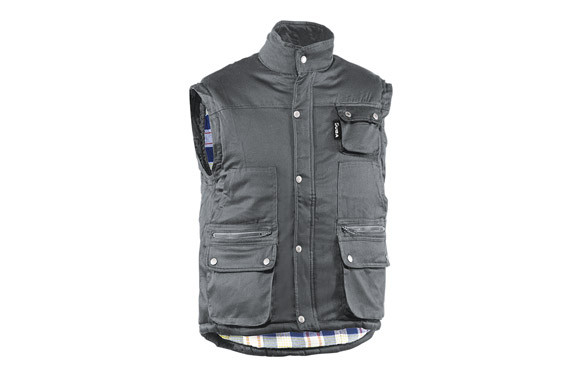 CHALECO MULTIBOLSILLOS ALGODON WESTPORT GRIS TALLA M