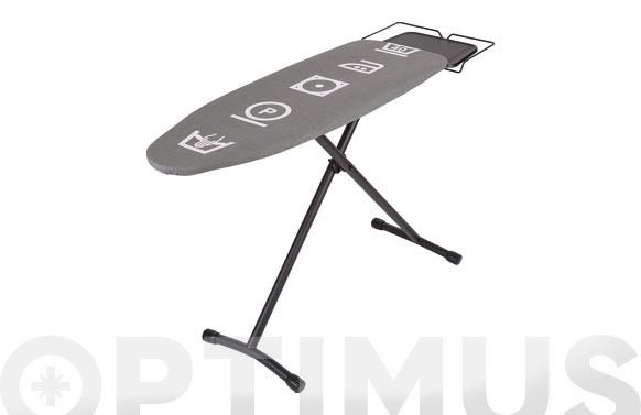 TABLA PLANCHAR 124 X 40 CM CENTRO PLANCHADO FAST PRO METAL-GRIS