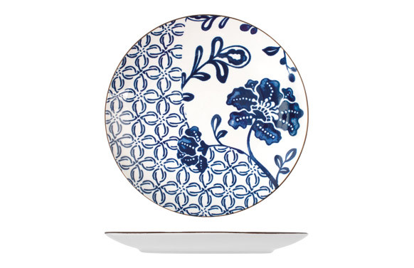 VAJILLA 18 PZAS PORCELANA COUPE SETA