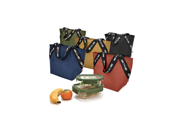BOLSA PORTA ALIMENTOS TOTE SURTIDA 5 COLORES