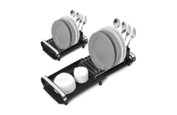 ESCURREPLATOS EXTENSIBLE INOX / POLIPROPILENO 20 X 28/49 CM X 12,5 CM