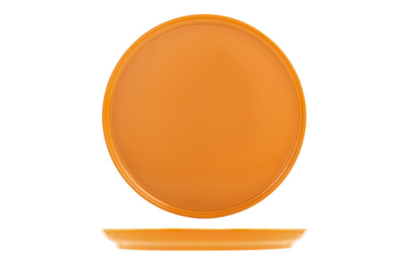 PLATO LLANO STONEWARE ESTOCOLMO OCRE 28 CM