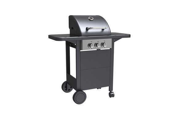 BARBACOA GAS 2 QUEMADORES + 1 PARRILLA 