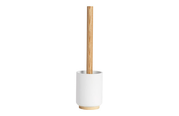 ESCOBILLA BLANCA POLI/MADERA FRESNO Ø 9,5 X 39,5 CM