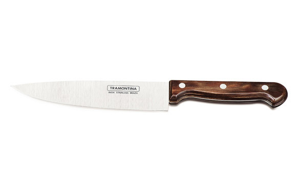 CUCHILLO COCINERO POLIWOOD CASTAÑO 18CM