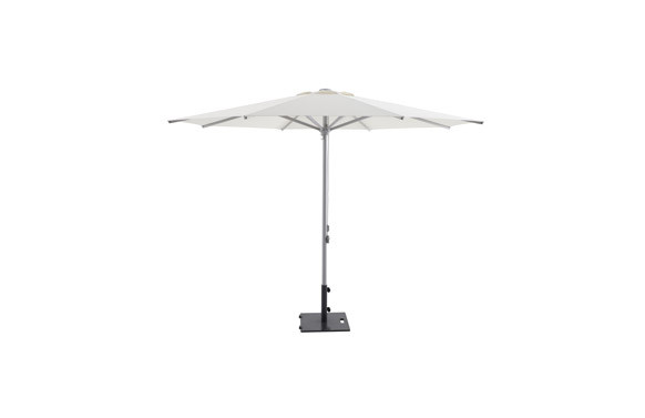 PARASOL ALUMINIO BLANCO 3 M TUBO 48 MM