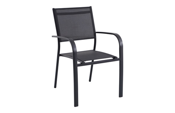 SILLON ALUMINIO TEXTILENE 4X4 NEGRO
