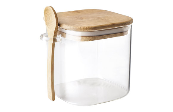 TARRO PARA CAFE/AZUCAR + CUCHARILLA 1200 ML