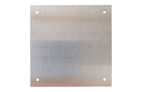 PLACA CERRADURA 80X80MM CIEGA M-51/8080C, INOX SATINADO