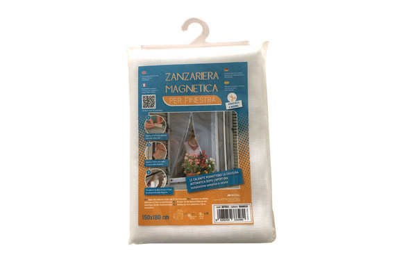 MOSQUITERA VENTANA MAGNETICA 150 X 180 CM BLANCA