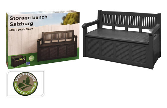 ARCON BANCO RESINA ANTRACITA 130 X 60 X 85 CM