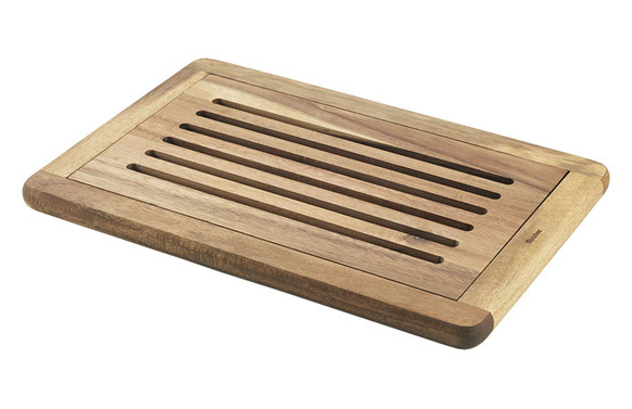 TABLA CORTAR PAN MADERA ACACIA 38 X 26 X 2 CM