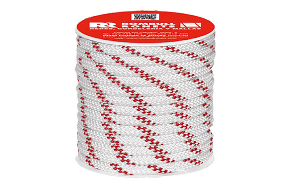 CUERDA POLIESTER TRENZADO CON ALMA BLANCO Ø 6 MM 15 MT