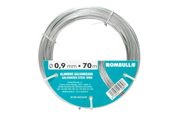 ALAMBRE GALVANIZADO 0.90MM 70MT