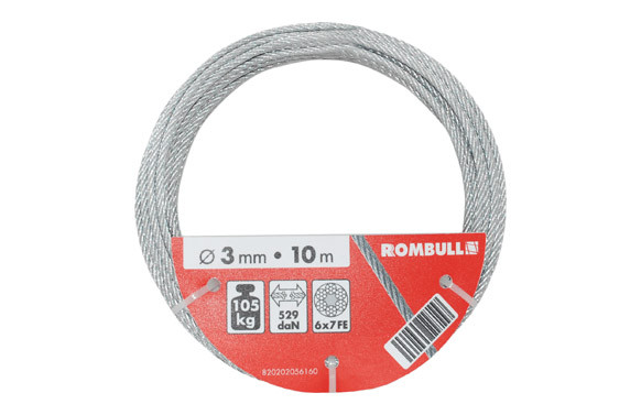 CABLE ACERO CINCADO 4MM 20MT