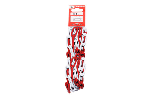 CADENA ESLABON LARGO DE PLASTICO 6MM 5M RJ/BL
