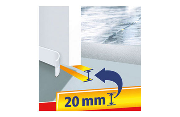 TESAUMBRAL 1M X 38MM BLANCO