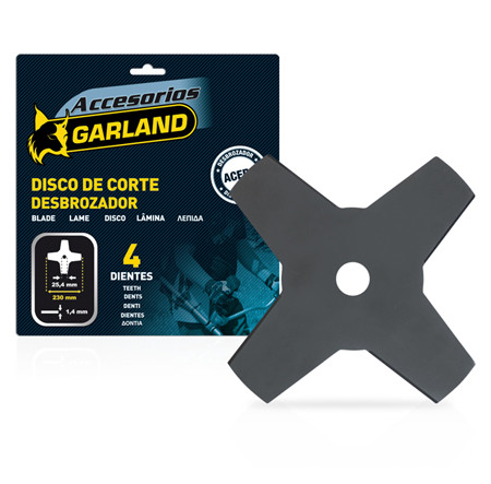 DISCOS DE CORTE 4 DIENTES GARLAND