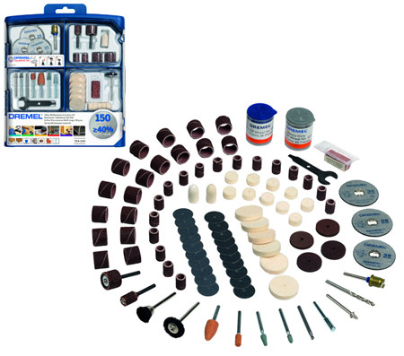 Kit 150 accesorios Dremel s724ja. Juegos de accesorios Dremel