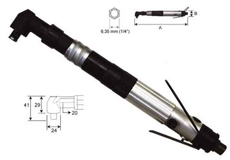 ATORNILLADOR ACODADO NEUMATICO NR-STA1416