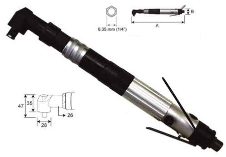 ATORNILLADOR ACODADO NEUMATICO NR-STA1817