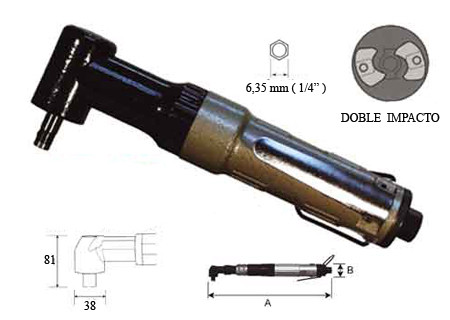 ATORNILLADOR DE IMPACTO ACODADO LAR-4085