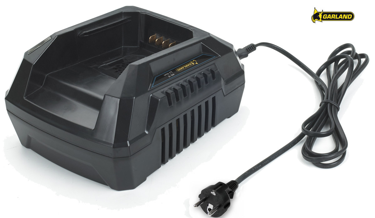 Cargador Garland rápido para baterías de 40 V válido para todas las herramientas de jardín Keeper