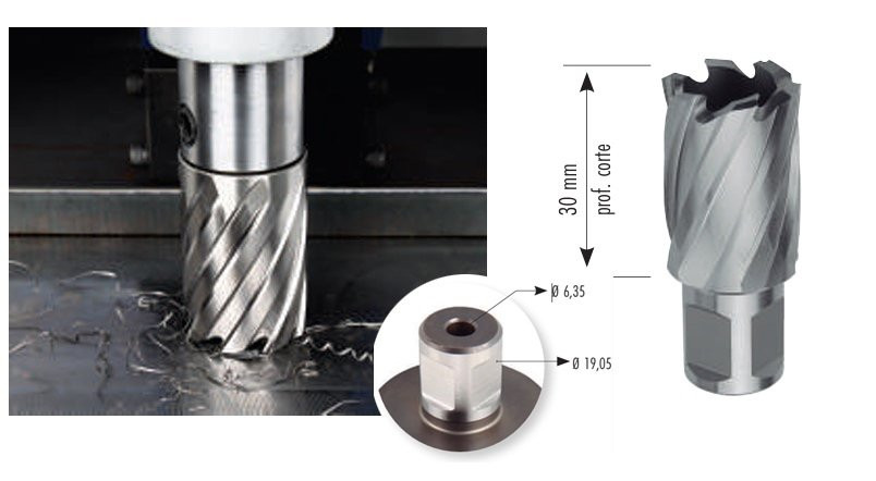 Corona Cobalto Blue Master 250C para taladros con base electromagnética 