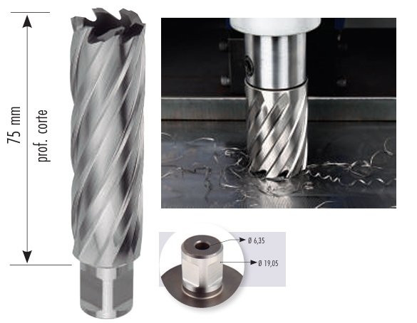 Corona Cobalto Blue Master 750C para taladros con base electromagnética 