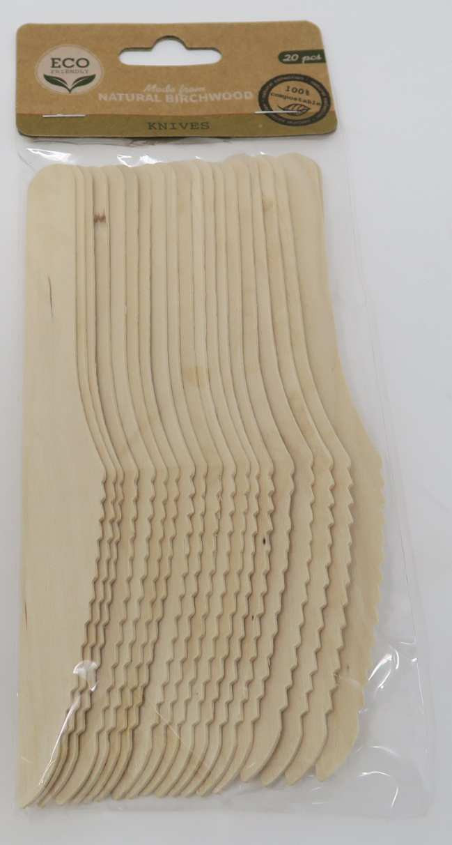 Cuchillo madera ecologico biodegradables