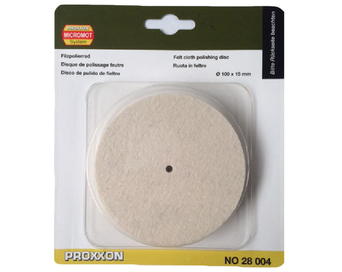 Discos pulidores de fieltro de proxxon 28004