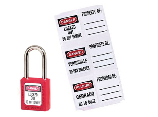 Etiquetas para candados Master Lock S140
