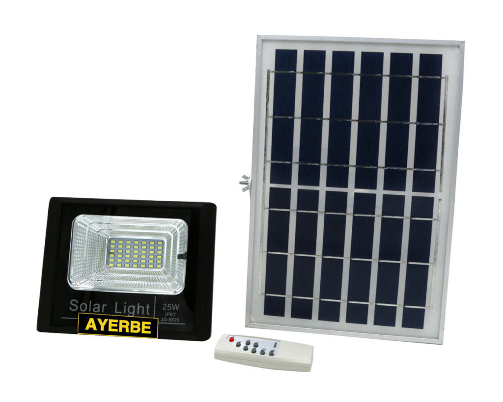 Foco solar 25w led con sensor de movimiento Ayerbe 620660