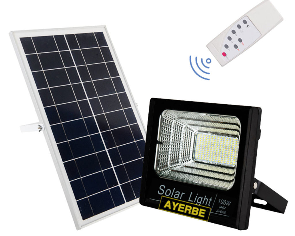 Foco solar con sensor de movimiento 60W Ayerbe 620665