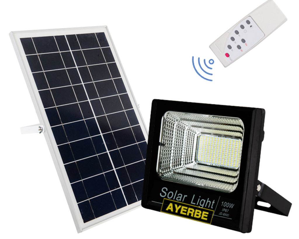 Foco solar led 60W con sensor, Ayerbe