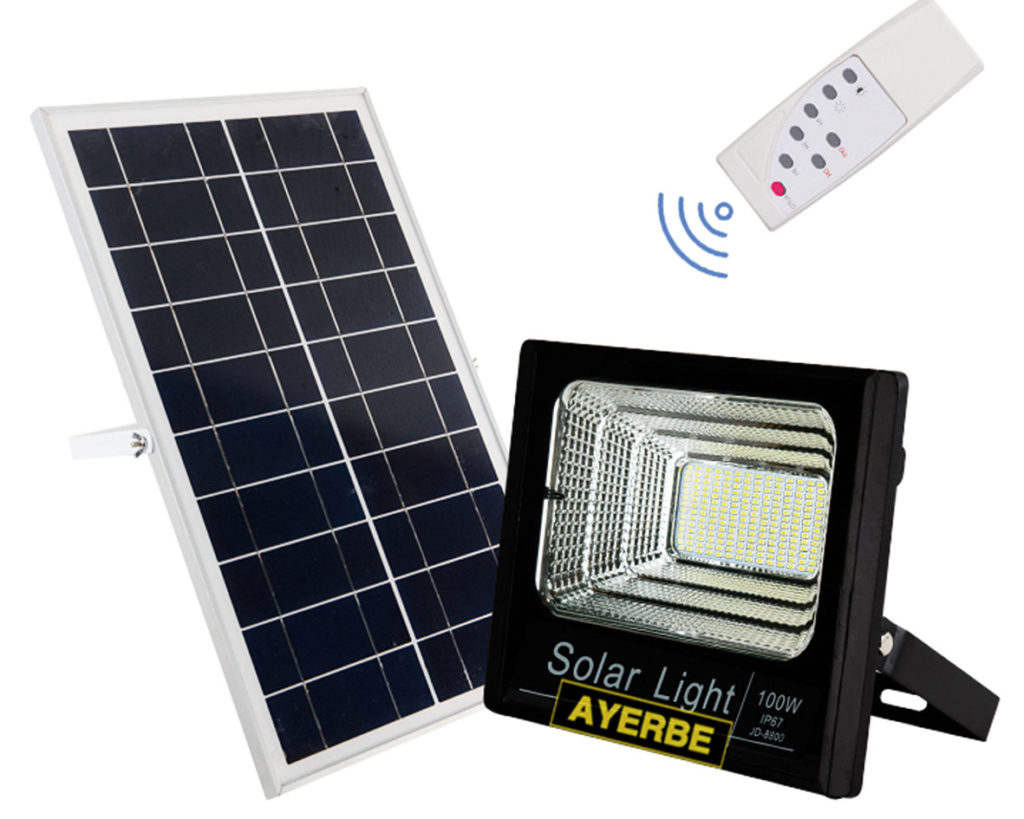 Foco solar con sensor de movimiento 200 W Ayerbe 620675