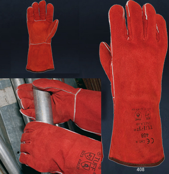 GUANTE SERRAJE 408 ROJO JUBA