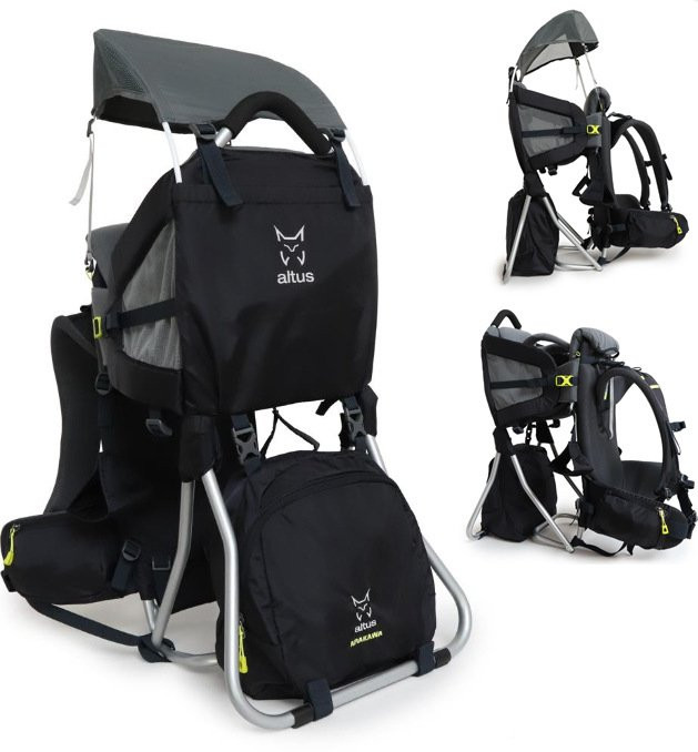 Mochila portabebes Altus Arakawa antracita
