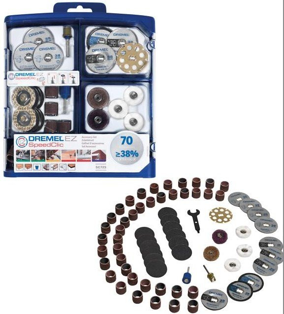 Juego de 70 accesorios Dremel E725JA