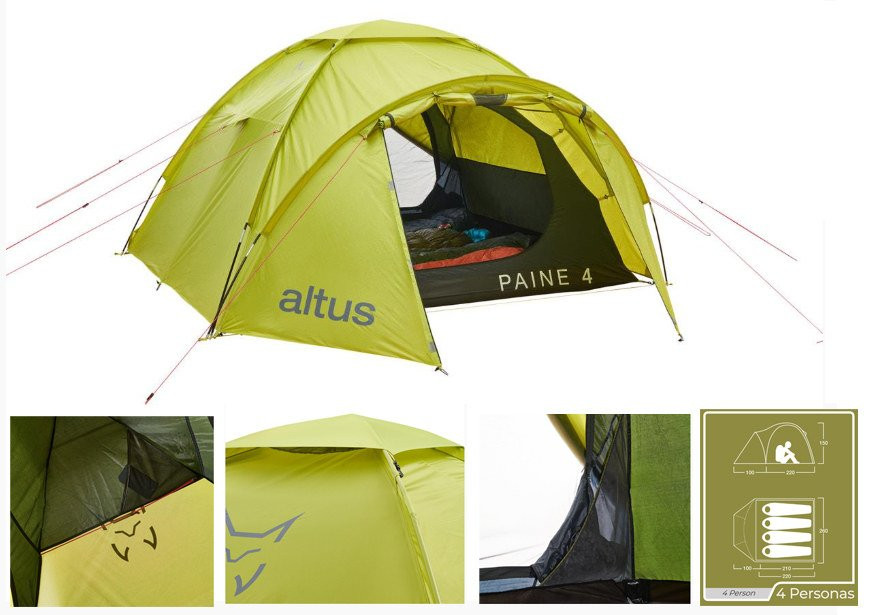 Tienda de montaña Paine 4 Altus