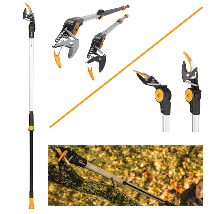 Tijeras de poda con pertiga Fiskars UPX82 | Ferrovicmar.com