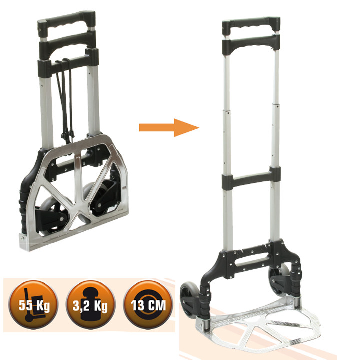 Carretillos plegables hasta 55 kg Tente-55
