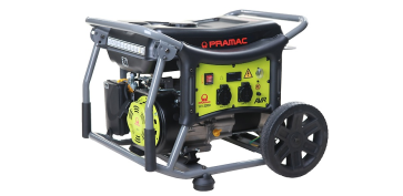 Generadores gasolina - GENERADOR GASOLINA MOTOR PRAMAC OHV 230 V 50 HZ CON RUEDA GRIS/VERDE
